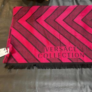 New Versace Collection Stola Scarf Fuschia Pink